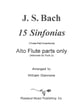 15 Three-Part Inventions Alto Flute Part Only EPRINT cover